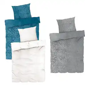 LIV&BO® Plüsch-Bettwäsche-Set ca. 155 x 220 cm, 2-teilig