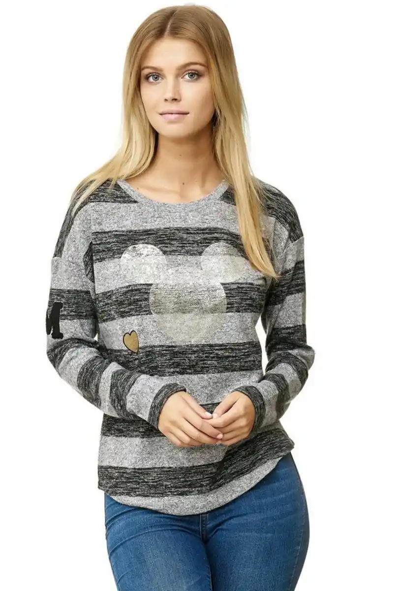 Bild 1 von Decay Langarmshirt mit Cartoon-Aufdruck