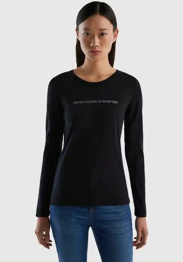 Bild 1 von United Colors of Benetton Langarmshirt in vielseitig einsetzbarer Optik