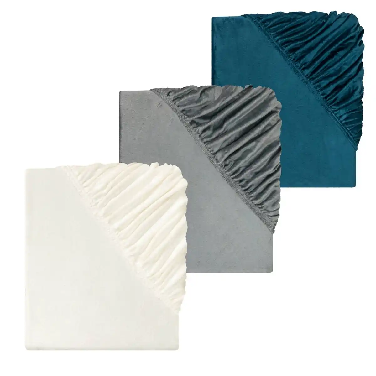 Bild 1 von LIV&BO® Plüsch-Spannbettlaken ca. 140 - 160 x 200 cm