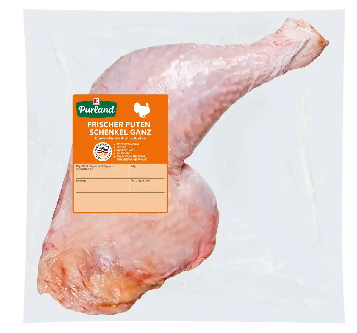 Bild 1 von K-PURLAND Putenschenkel, kg