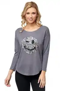 Decay Langarmshirt mit fröhlichem Motiv