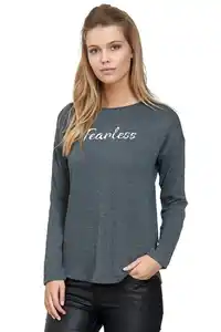 Decay Langarmshirt mit seitlichem Pailletten-Design