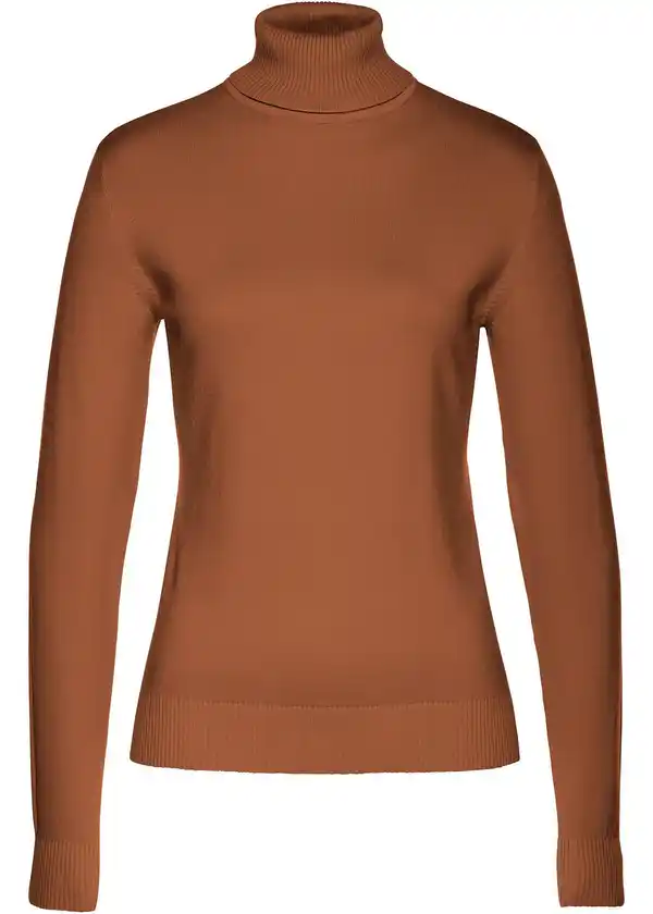 Bild 1 von Rollkragenpullover, 56/58, Braun