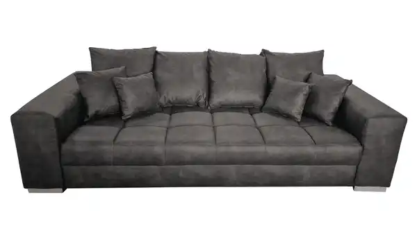 Bild 1 von Big Sofa in grau Vintage 254 cm - Nosagunterfederung - BORNEO