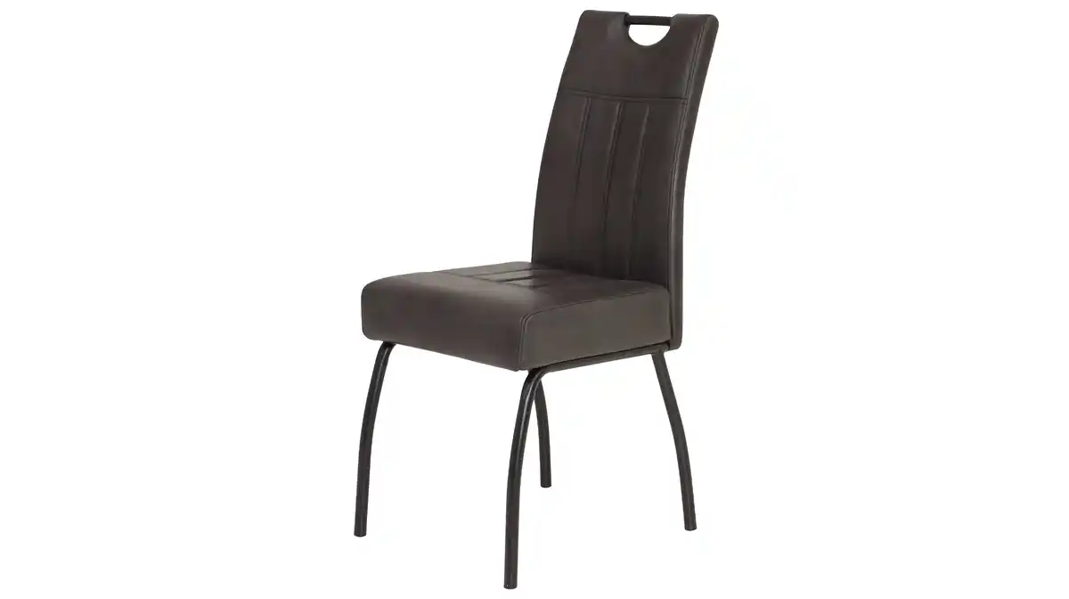 Bild 1 von Polsterstuhl anthrazit Taschenfederkern Polsterung - BEATE XXL