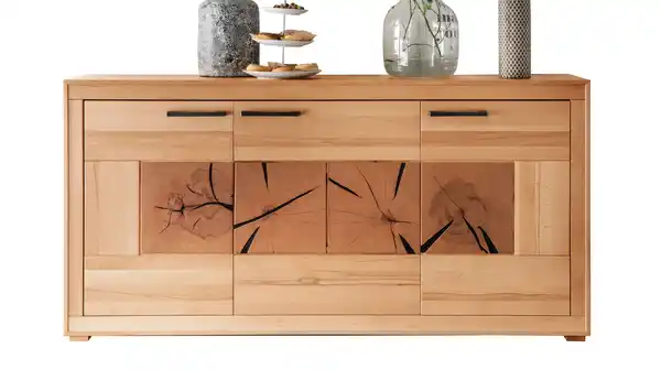 Bild 1 von Sideboard mit 3 Türen Kernbuche massiv - 171 cm - LUIS