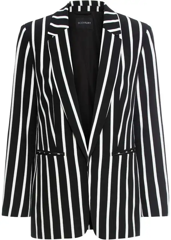 Bild 1 von Bedruckter Blazer, 42, Schwarz
