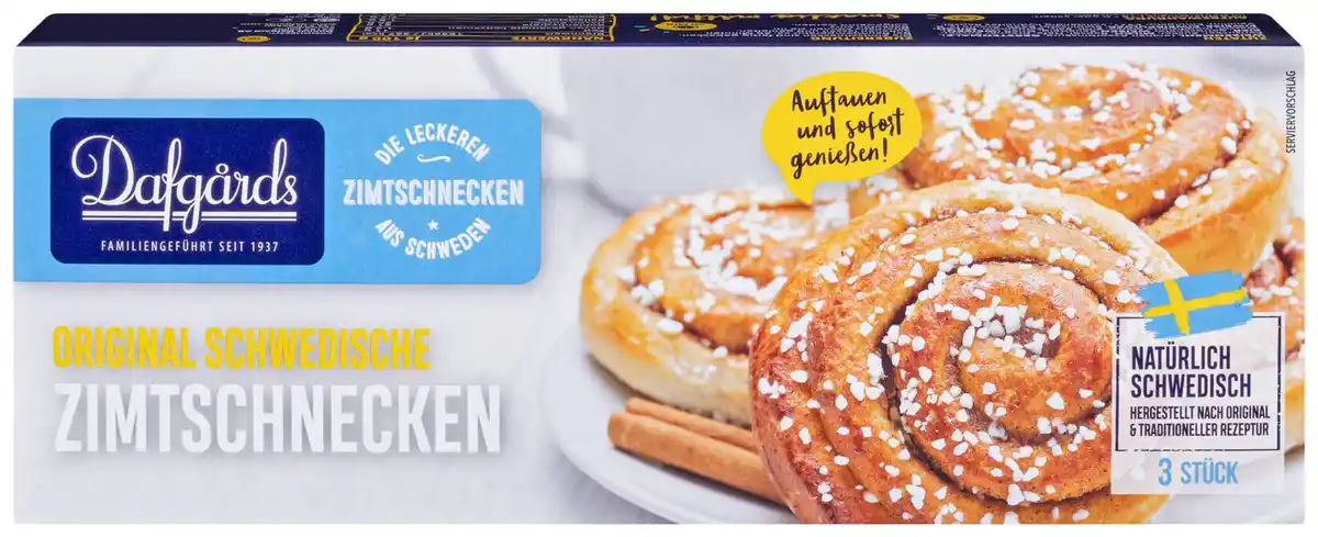 Bild 1 von DAFGARDS Zimtschnecken, 3 St. = 255-g-Packg.