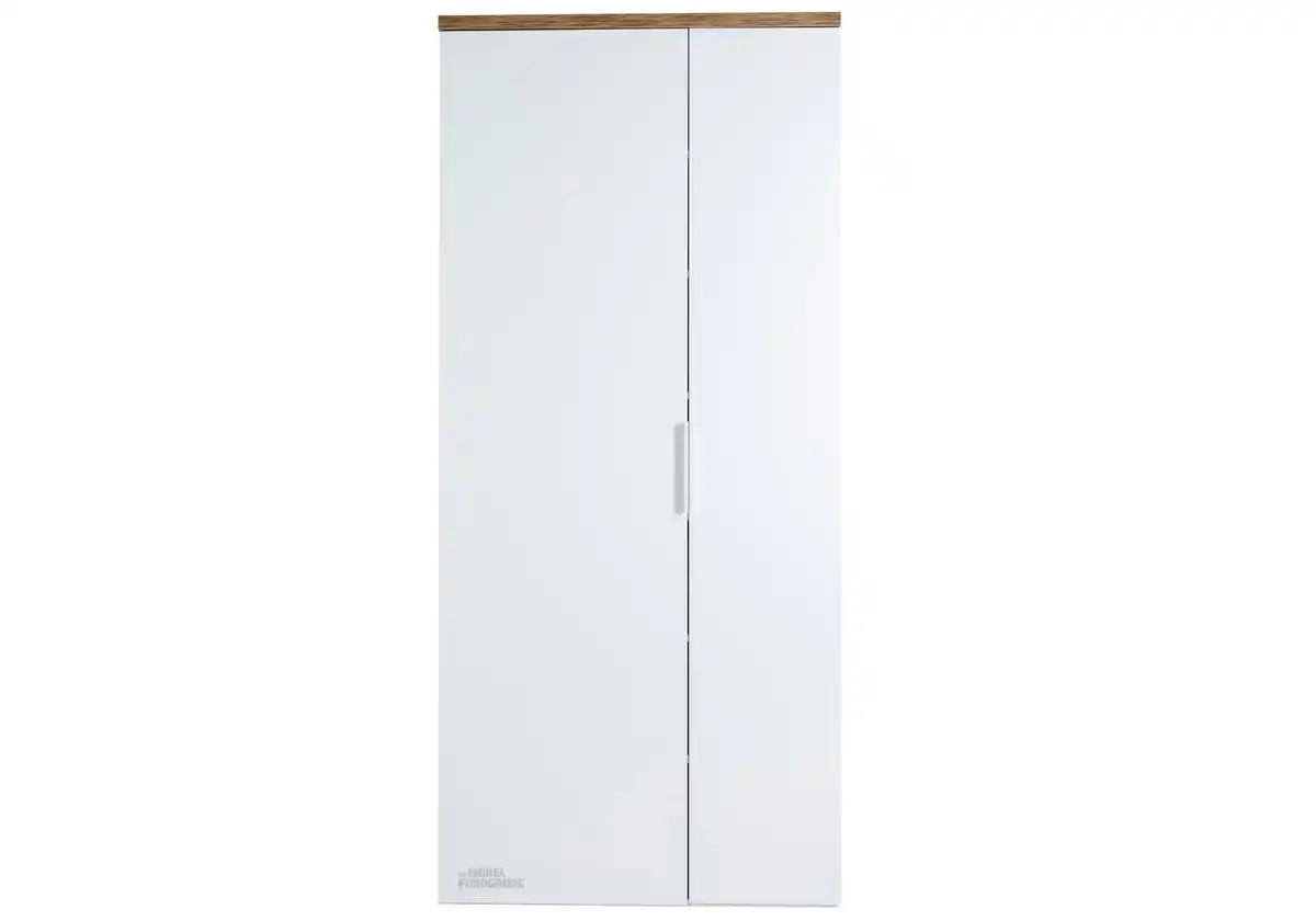 Bild 1 von Garderobenschrank weiß hochglanz - Eiche 82 cm - MUNDI