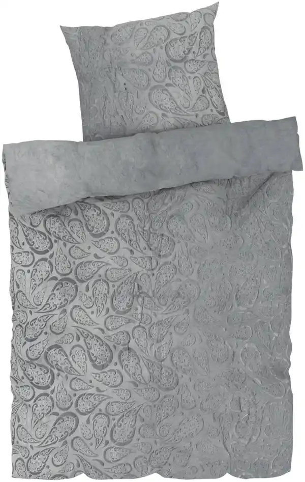 Bild 3 von LIV&BO® Plüsch-Bettwäsche-Set ca. 155 x 220 cm, 2-teilig