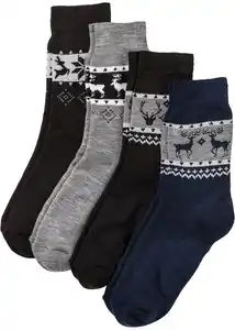 Thermo Socken unisex (4er Pack), 39-42, Schwarz