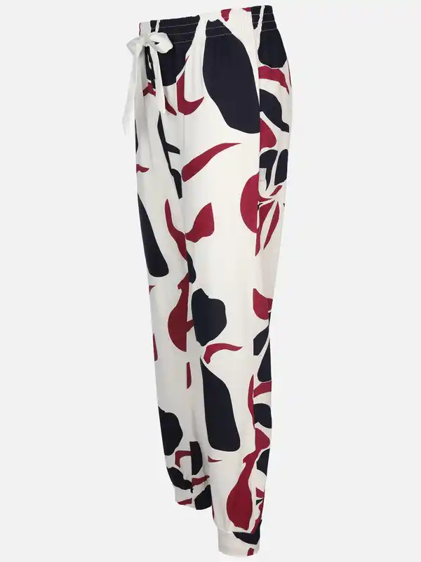 Bild 3 von Damen Pyjama Hose mit effektvollem Print Weiß