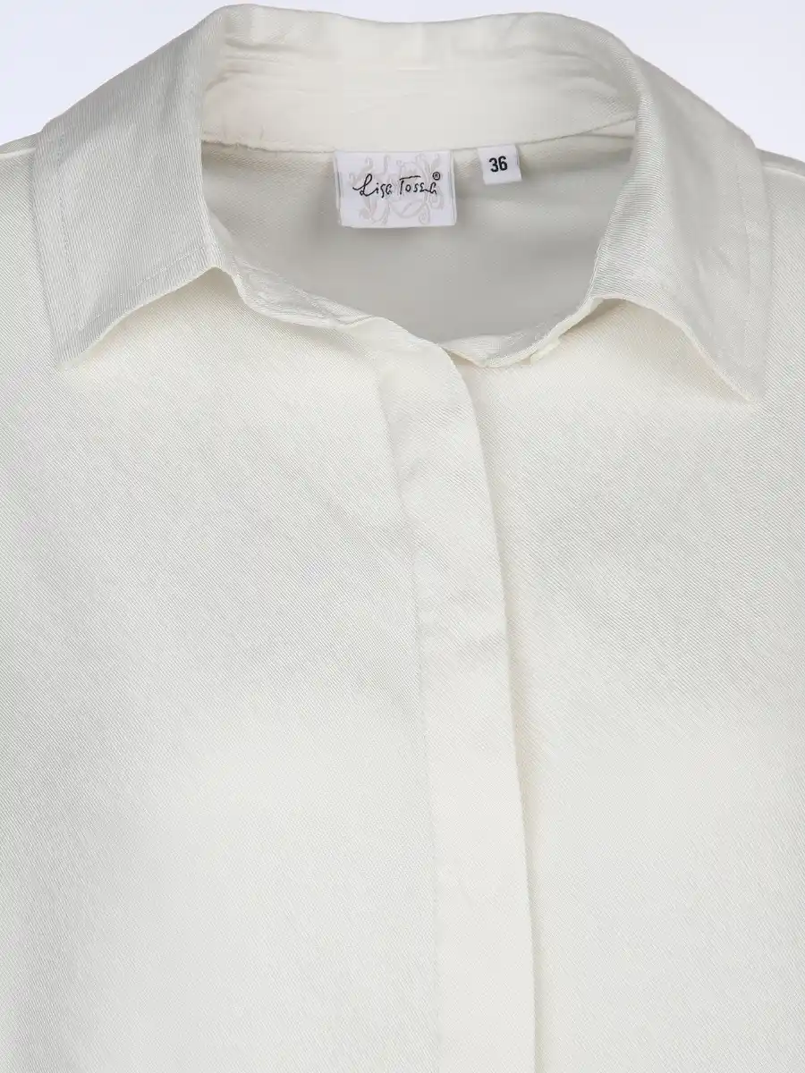 Bild 3 von Damen Bluse mit Knopfleiste Weiß