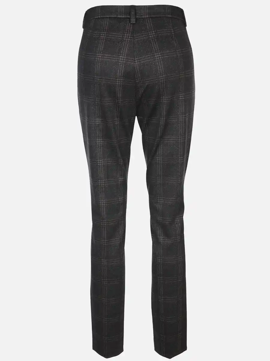 Bild 2 von Damen Stoffhose mit Print Schwarz