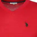 Bild 3 von Herren Feinstrickpullover mit V-Ausschnitt Rot