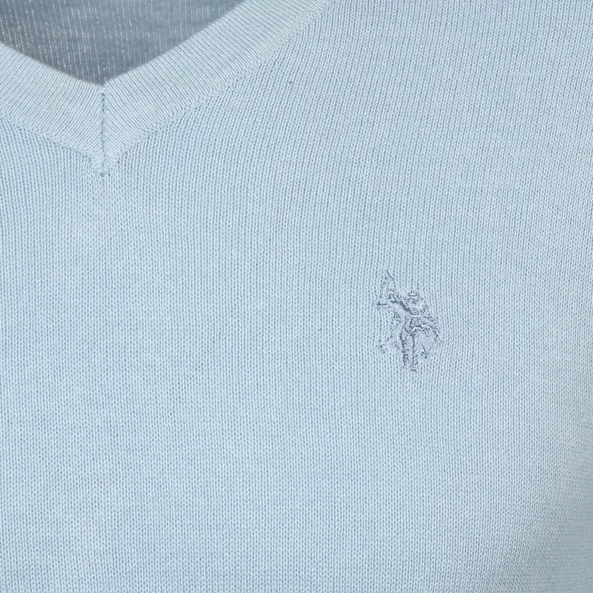 Bild 3 von Herren Feinstrickpullover mit V-Ausschnitt Blau