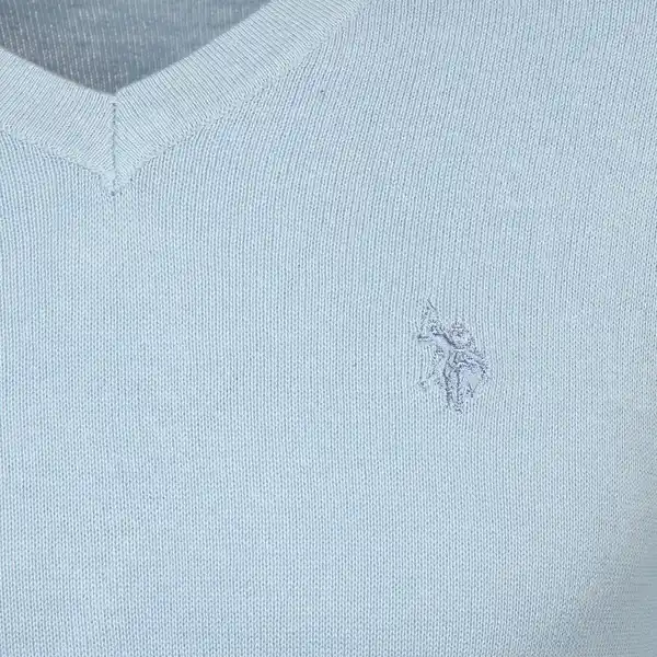 Bild 3 von Herren Feinstrickpullover mit V-Ausschnitt Blau