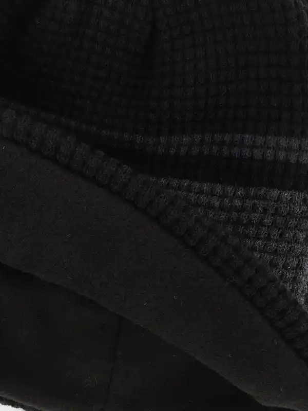 Bild 3 von Herren Struktur Mütze Schwarz