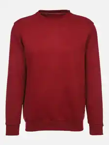 Herren Sweatshirt mit rundem Ausschnitt Rot