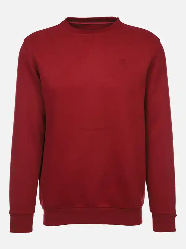 Bild 1 von Herren Sweatshirt mit rundem Ausschnitt Rot