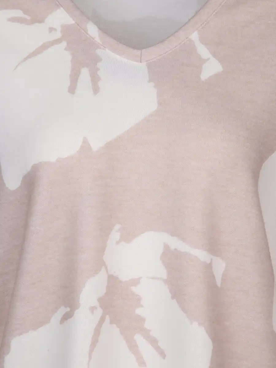 Bild 3 von Damen Flauschshirt mit V-Ausschnitt Braun