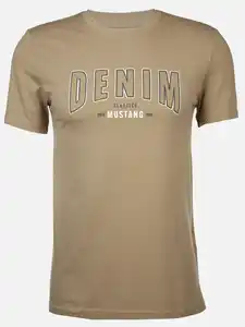 Herren T-Shirt mit Print Weiß