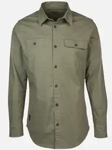 Herren Overshirt aus robustem Material Oliv