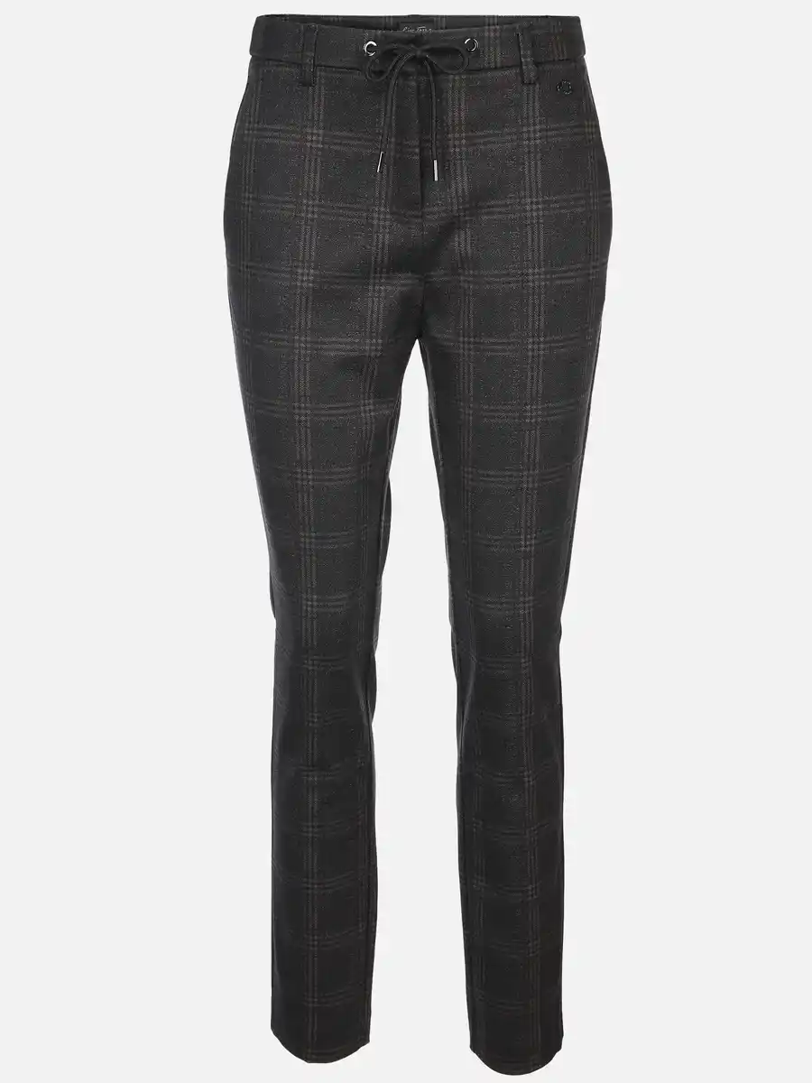 Bild 1 von Damen Stoffhose mit Print Schwarz