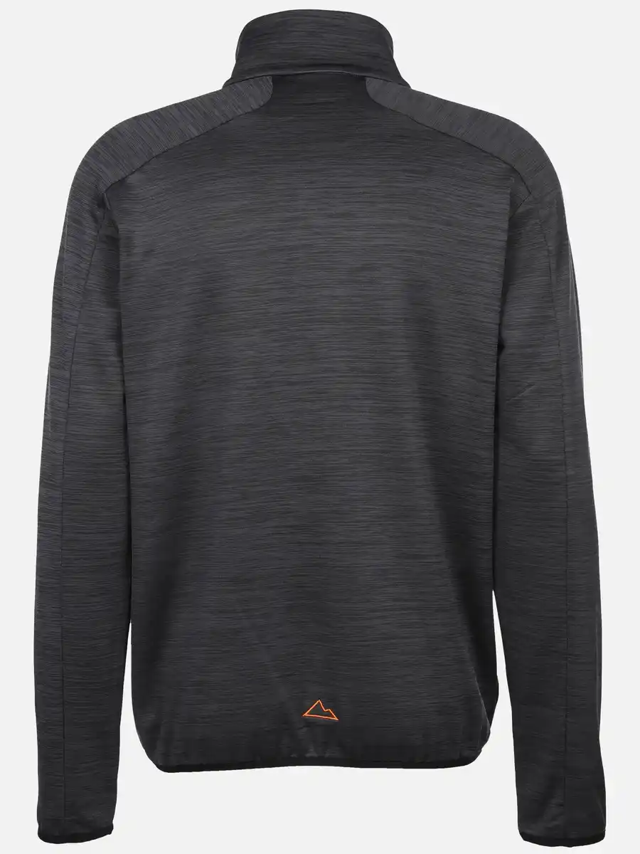 Bild 2 von Herren Fleece Jacke meliert Grau