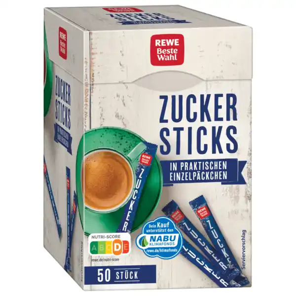 Bild 1 von REWE Beste Wahl Zucker-Sticks 250g