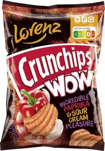 Lorenz Crunchips Wow Paprika & Sour Cream