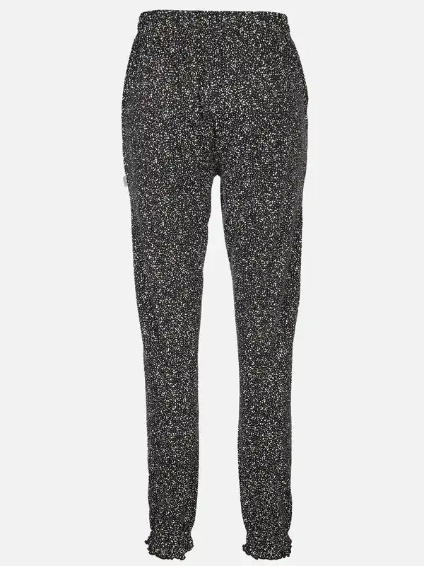Bild 2 von Damen Pyjamahose gemustert Schwarz