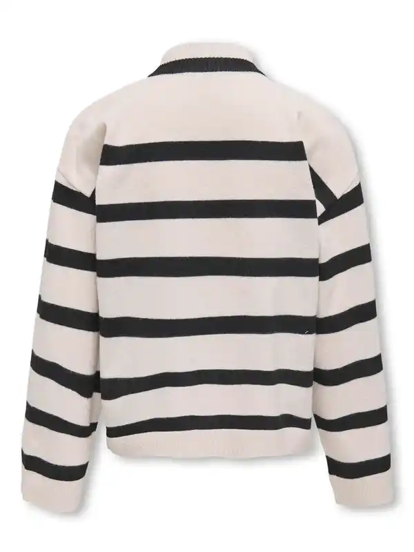 Bild 2 von Only Kids KOGAMA LS STRIPE LOOS Strefenpullover Weiß