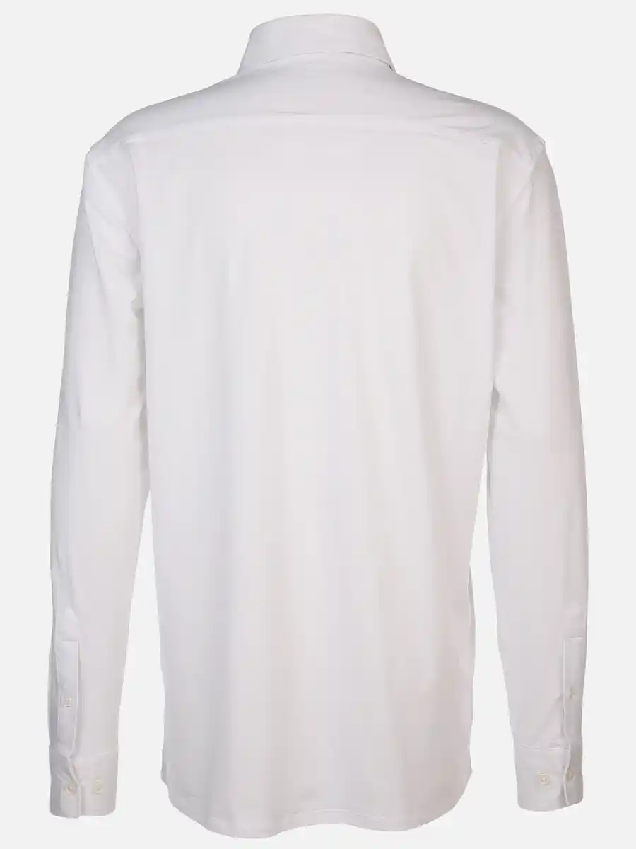 Bild 2 von Herren Langarm Jerseyhemd Weiß