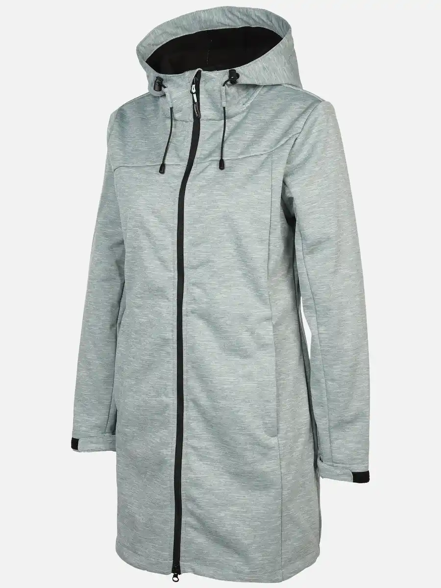 Bild 3 von Damen Softshellmantel mit Kapuze Salbei