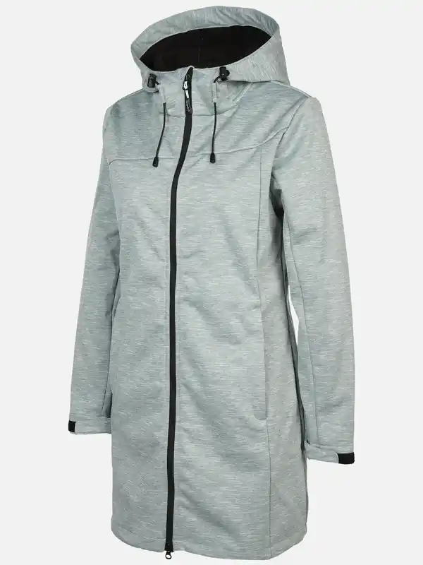 Bild 3 von Damen Softshellmantel mit Kapuze Salbei