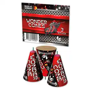 Silvesterzauber Wonder-Cones 3-teilig