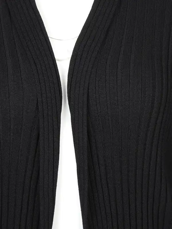 Bild 3 von Damen Ripp-Cardigan Schwarz