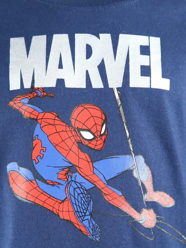 Bild 3 von Jungen Langarmshirt mit Spiderman Motiv Blau