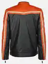 Bild 2 von Herren Bikerjacke aus Kunstleder Orange