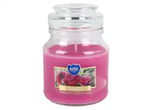 Duftkerze im Glas mit Aromadeckel 120g Pink Peony