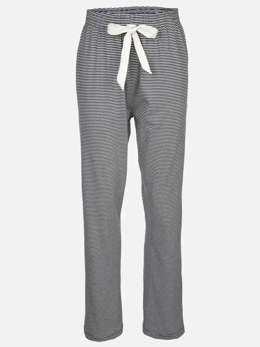 Bild 1 von Damen Pyjama-Hose mit Streifen Blau