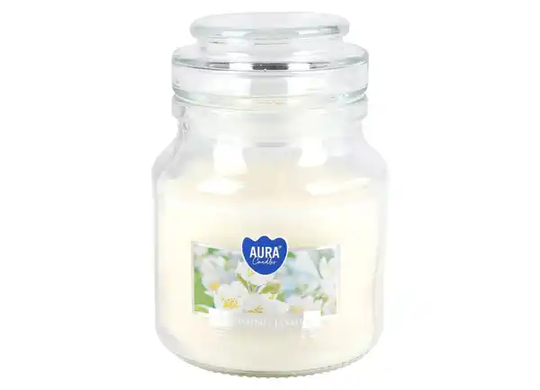 Bild 1 von Duftkerze im Glas mit Aromadeckel 120g Jasmin