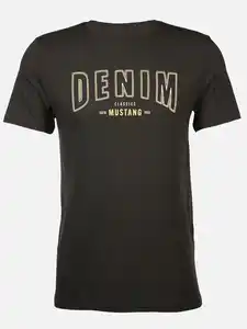 Herren T-Shirt mit Print Schwarz