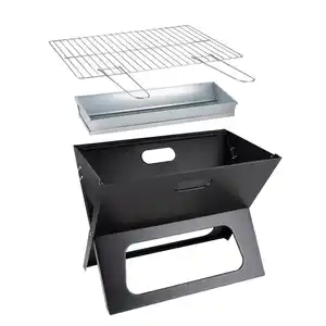 Holzkohlegrill faltbar 36,5x28x46 cm - B-Ware