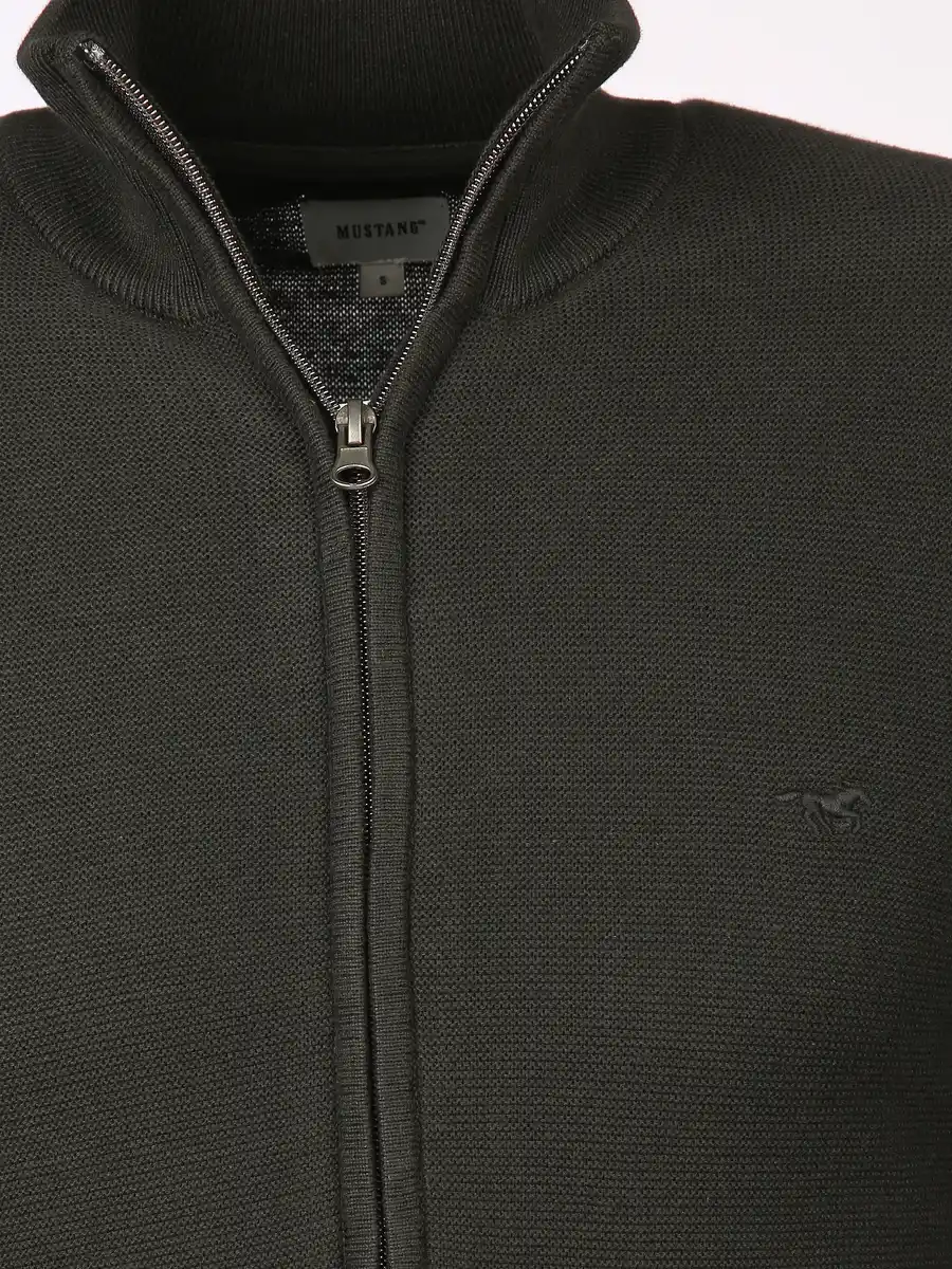 Bild 3 von Herren Strickcardigan Schwarz