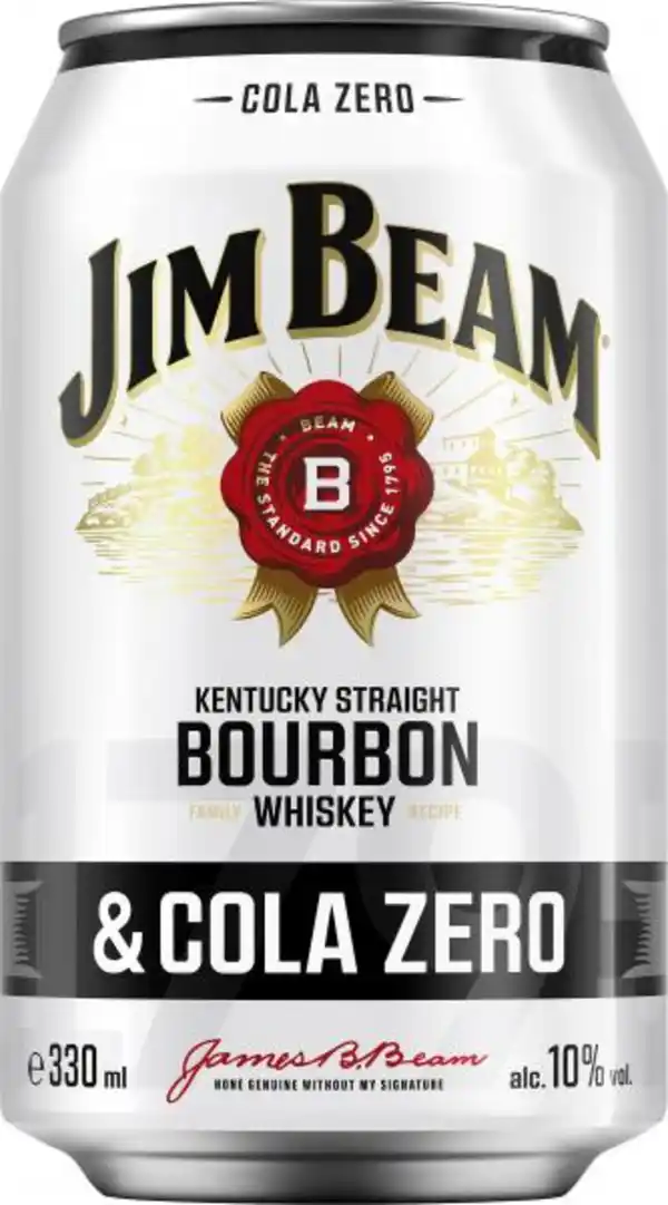 Bild 1 von Jim Beam Bourbon Whiskey & Cola Zero (Einweg)