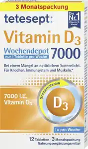 Tetesept Vitamin D3 7000 Wochendepot