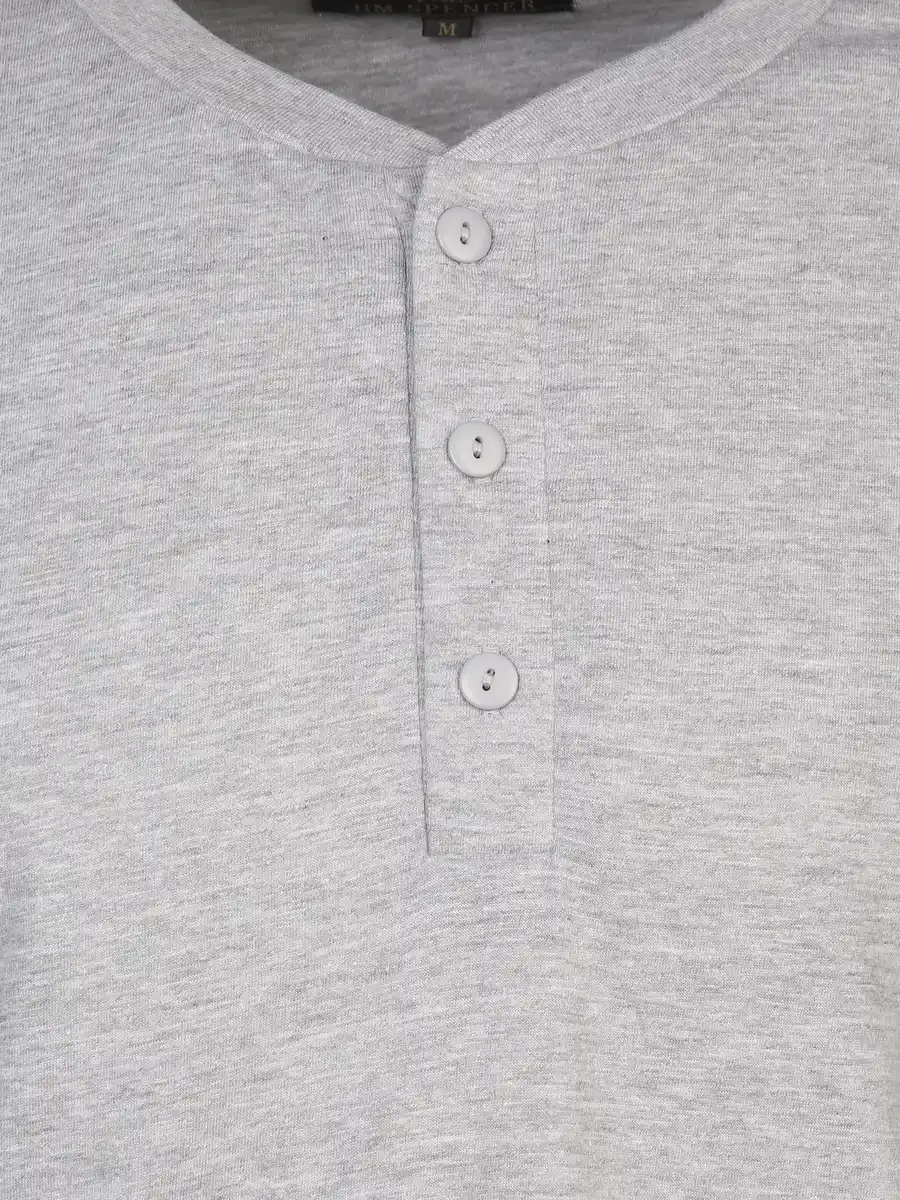 Bild 3 von Herren Pyjamaoberteil mit Knöpfen Grau